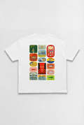 T-Shirt Cans Graphic - White