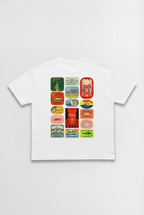 T-Shirt Cans Graphic - White