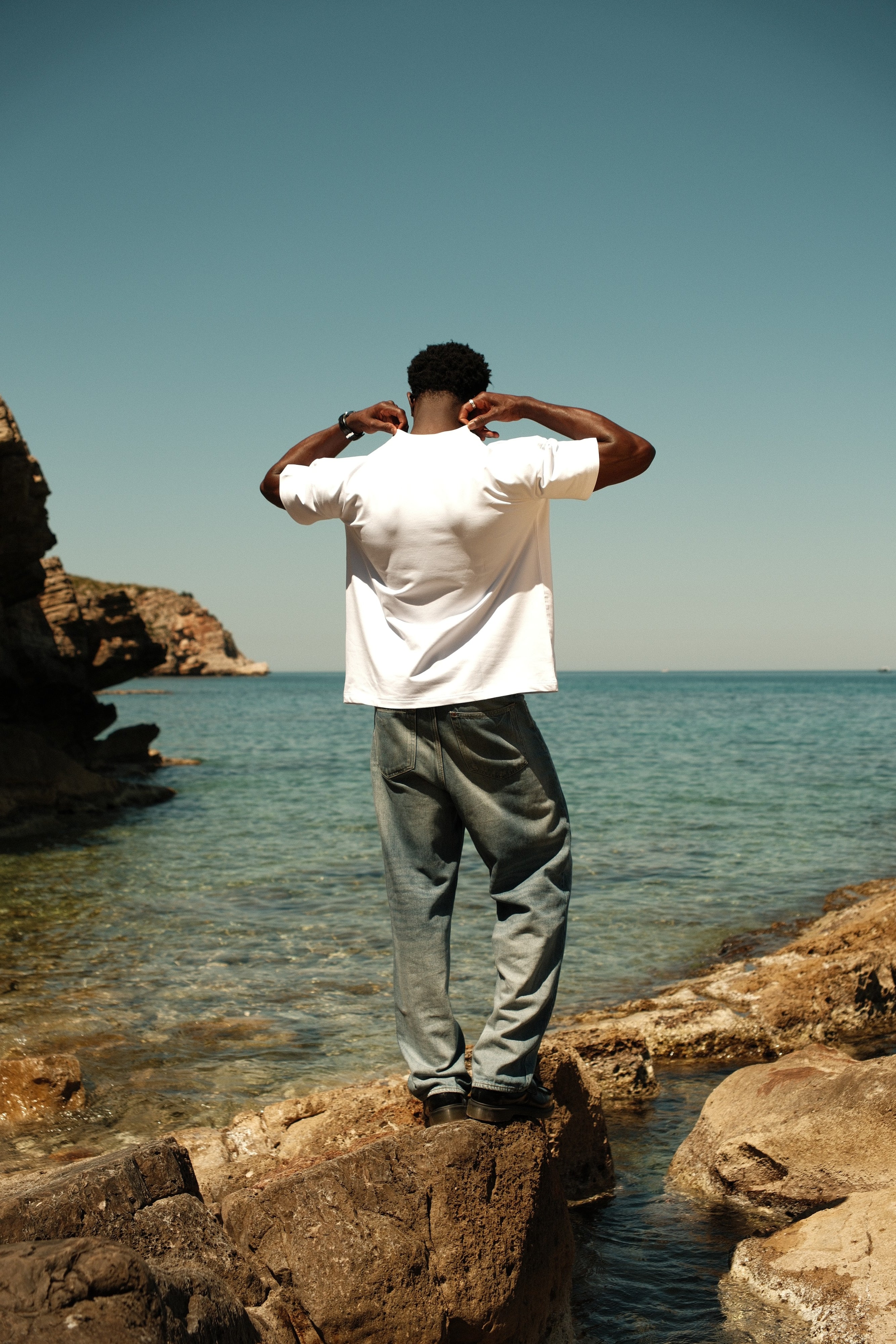 T-Shirt Sardine Graphic - White