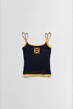 Crest Logo Cami Top - Navy Blue